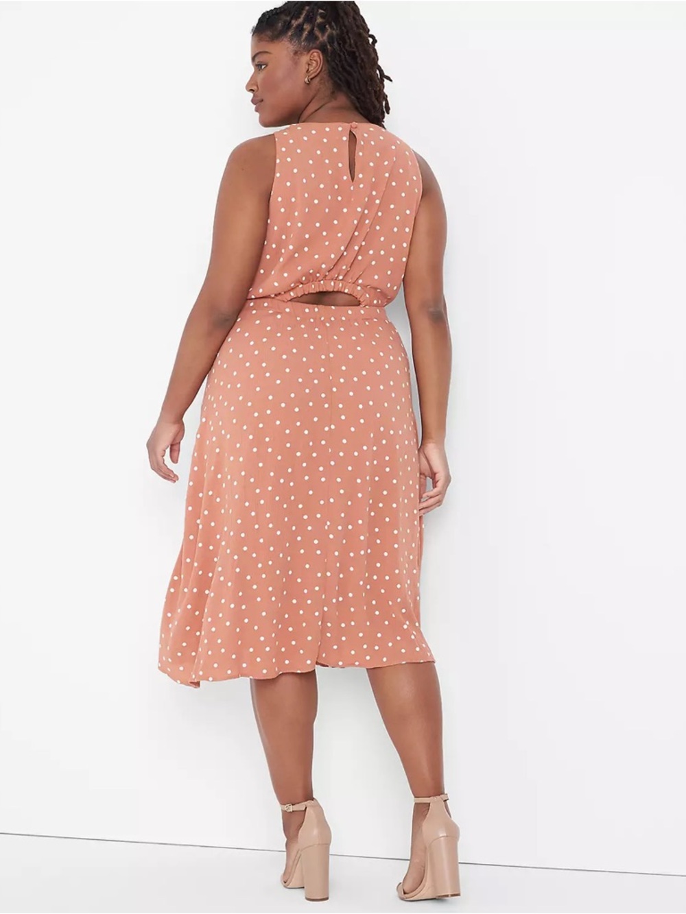 Lane Bryant Cutout Fit and Flare Dress, Size 16 - Picture 2 of 11